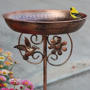 Garden Metal Bird Bath/Feeder