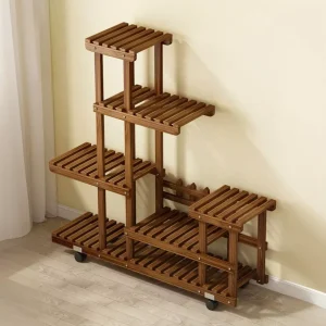 Multi-Layer Wood Plant Stand Rack