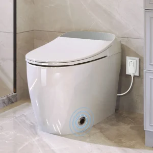 Heated Seat Smart Toilet with Foot sensor Flush