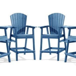 Bar Height Adirondack Chair Set 4