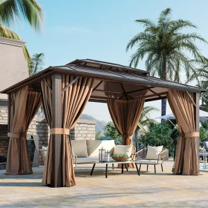 10'x13' Hardtop Polycarbonate Gazebo