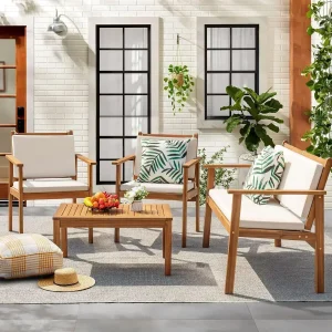Patio Furniture 4 Piece Outdoor